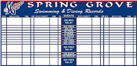 Swimming Record Board Swimming Record Board
